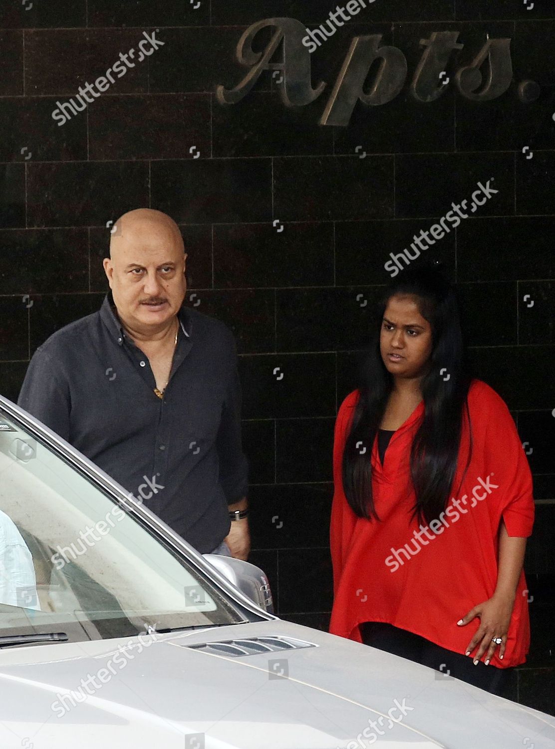 Bollywood Actor Anupam Kher L Greets Editorial Stock Photo Stock