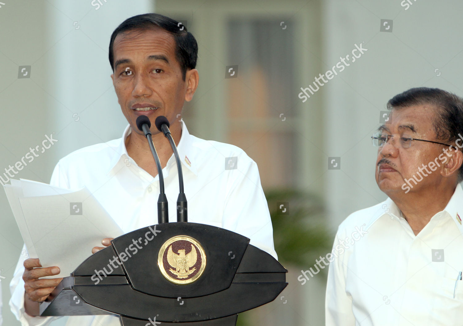 Indonesian President Joko Widodo L Accompanied Editorial Stock Photo