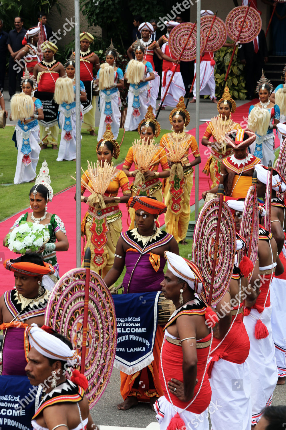 Traditional Sri Lankan Dancers Drummers Ready Editorial Stock Photo