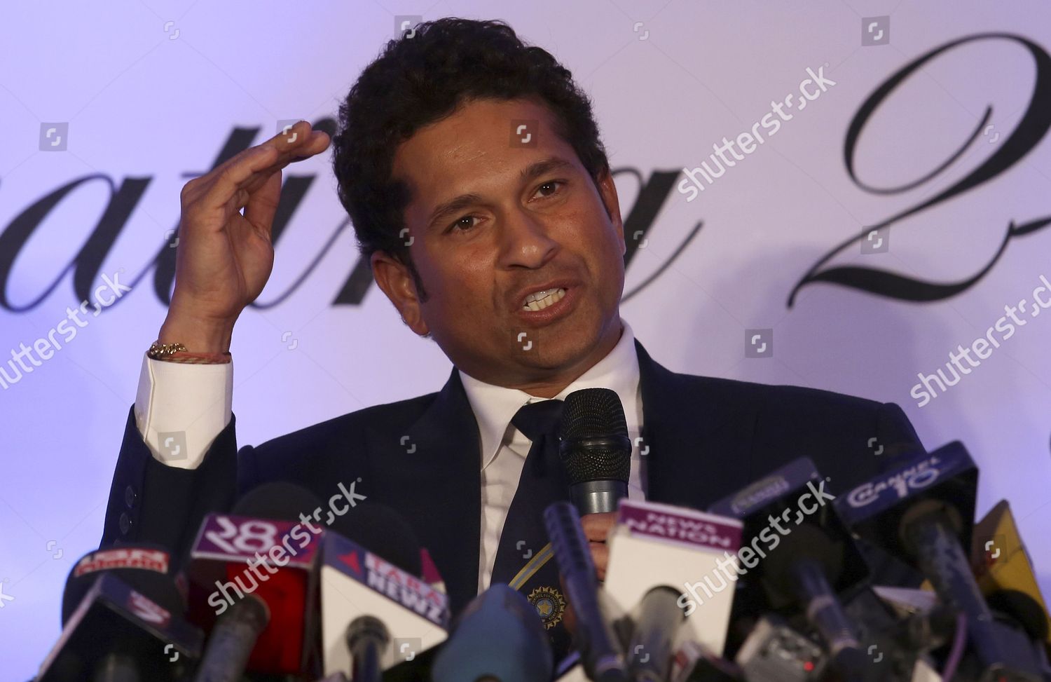 Former Indian Test Cricketer Sachin Tendulkar Editorial Stock Photo