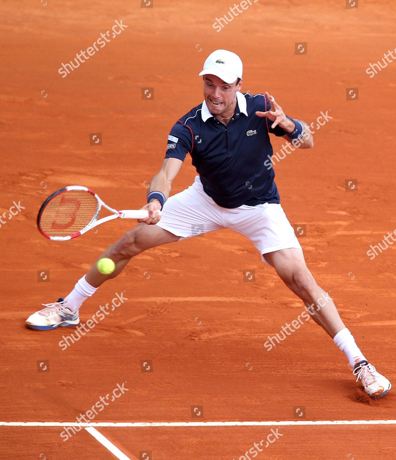 Roberto Bautista Agut Spain Returns Ball Editorial Stock Photo Stock