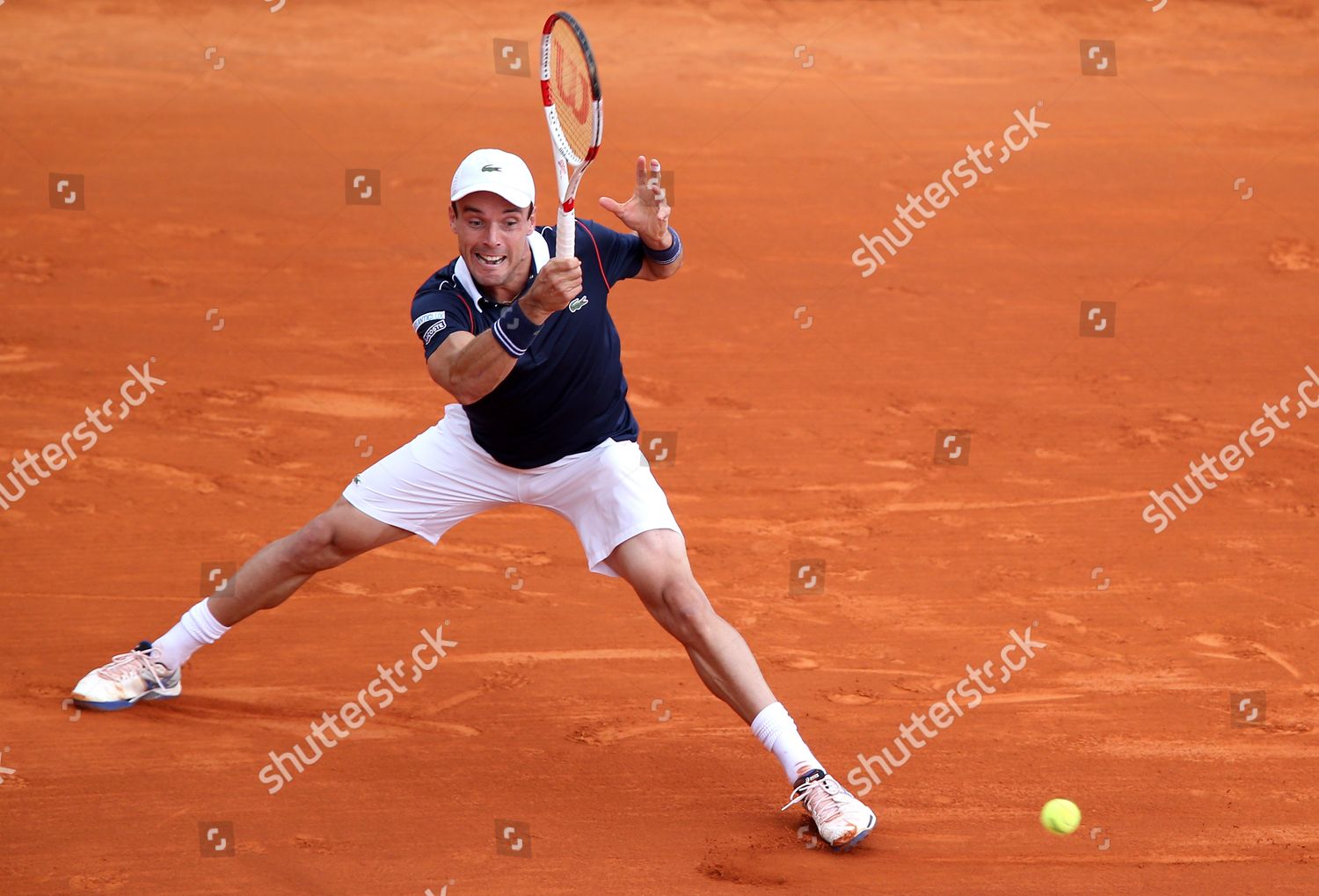 Roberto Bautista Agut Spain Returns Ball Editorial Stock Photo Stock