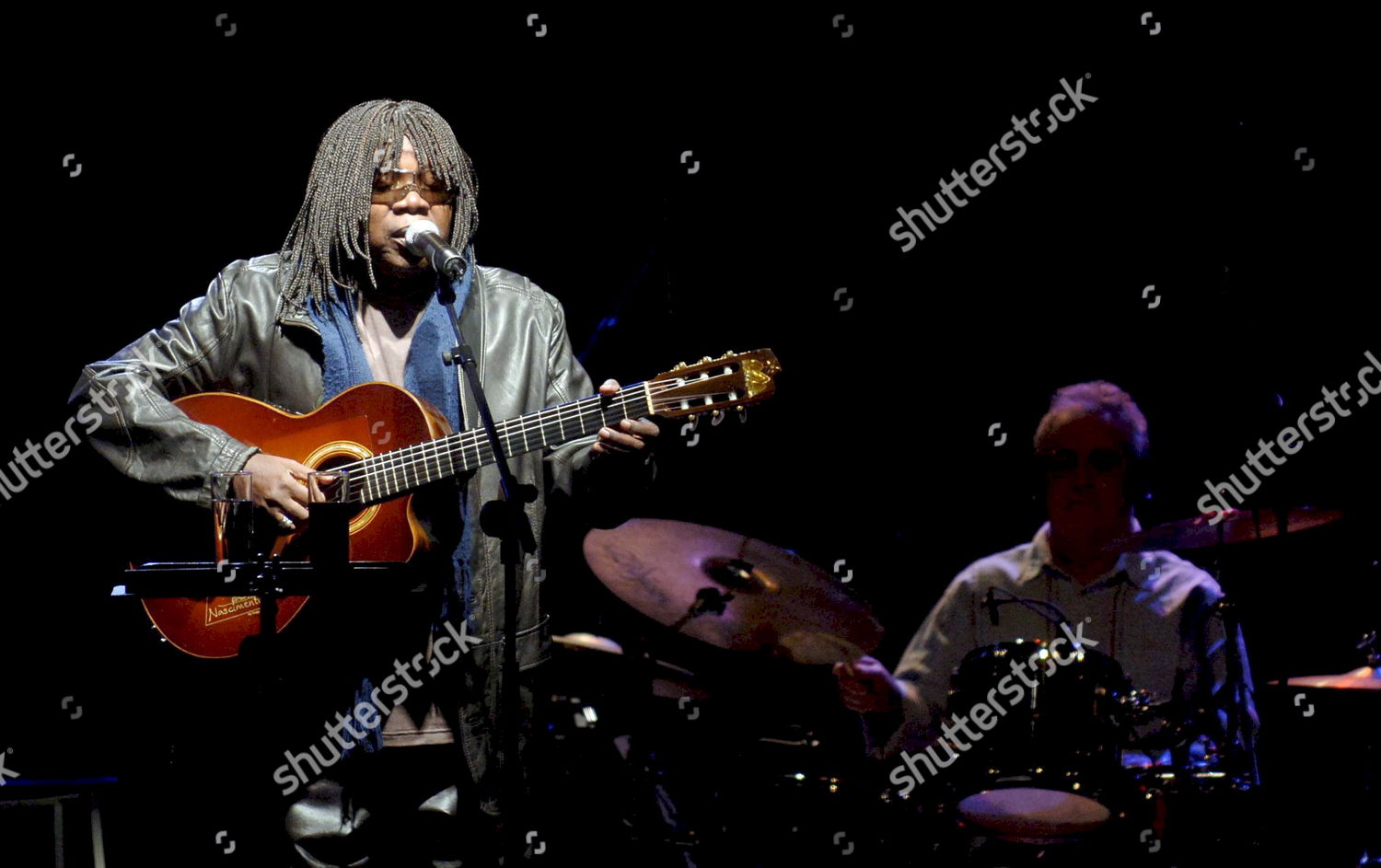 Brazilian Singer Milton Nascimento L Performs Editorial Stock Photo