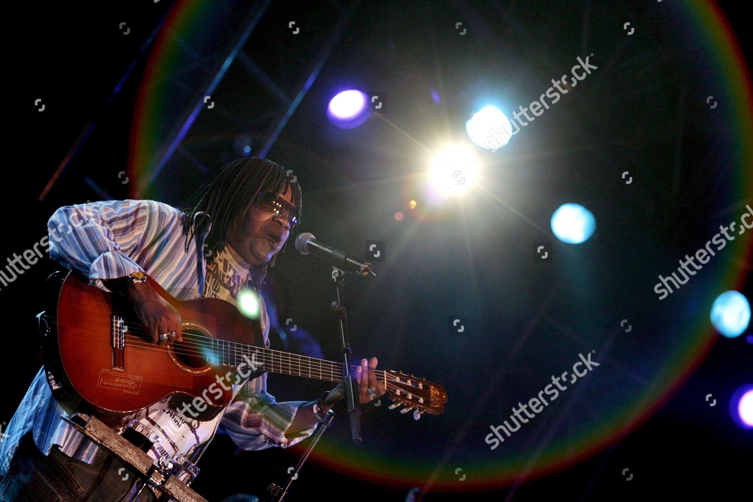 Brazilian Singer Milton Nascimento During His Editorial Stock Photo