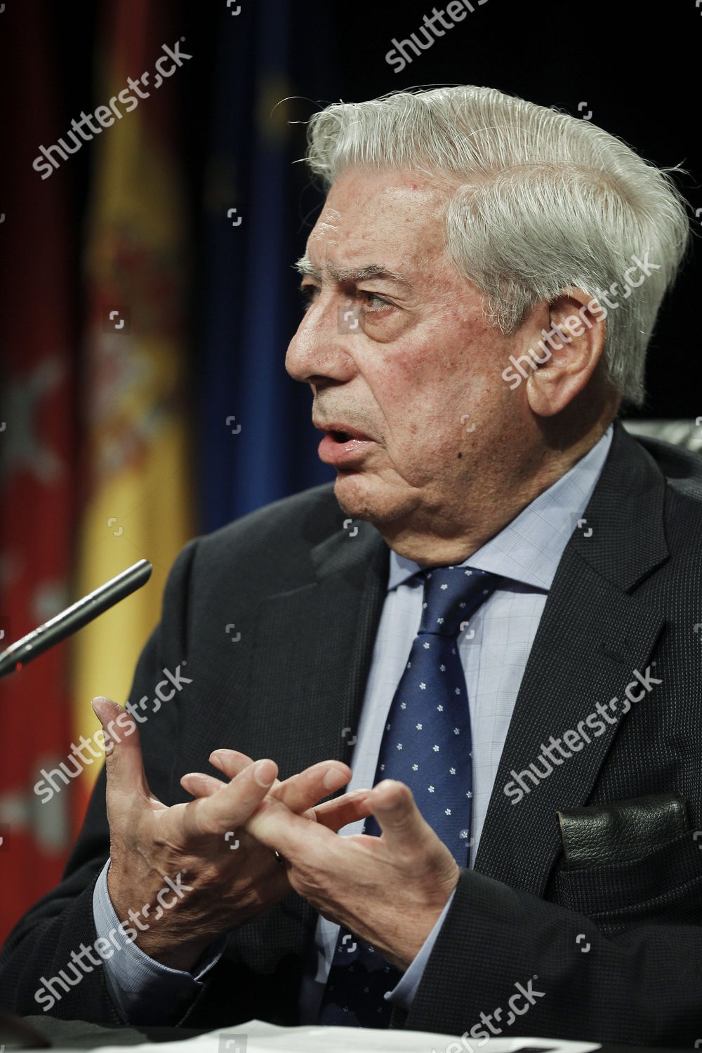 Literature Nobel Laureate Peruvian Mario Vargas Editorial Stock Photo