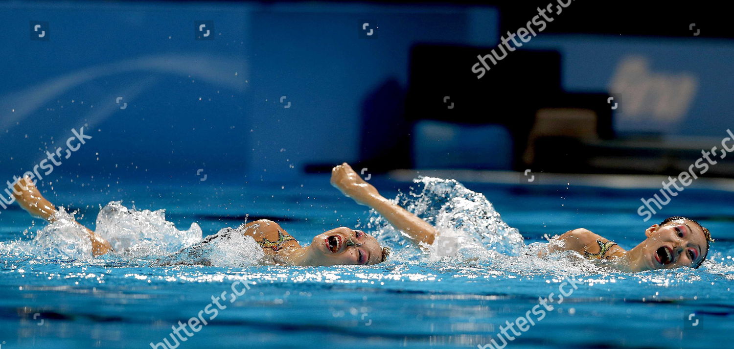 Chinese Tingting Jiang Wenwen Jiang Compete Editorial Stock Photo