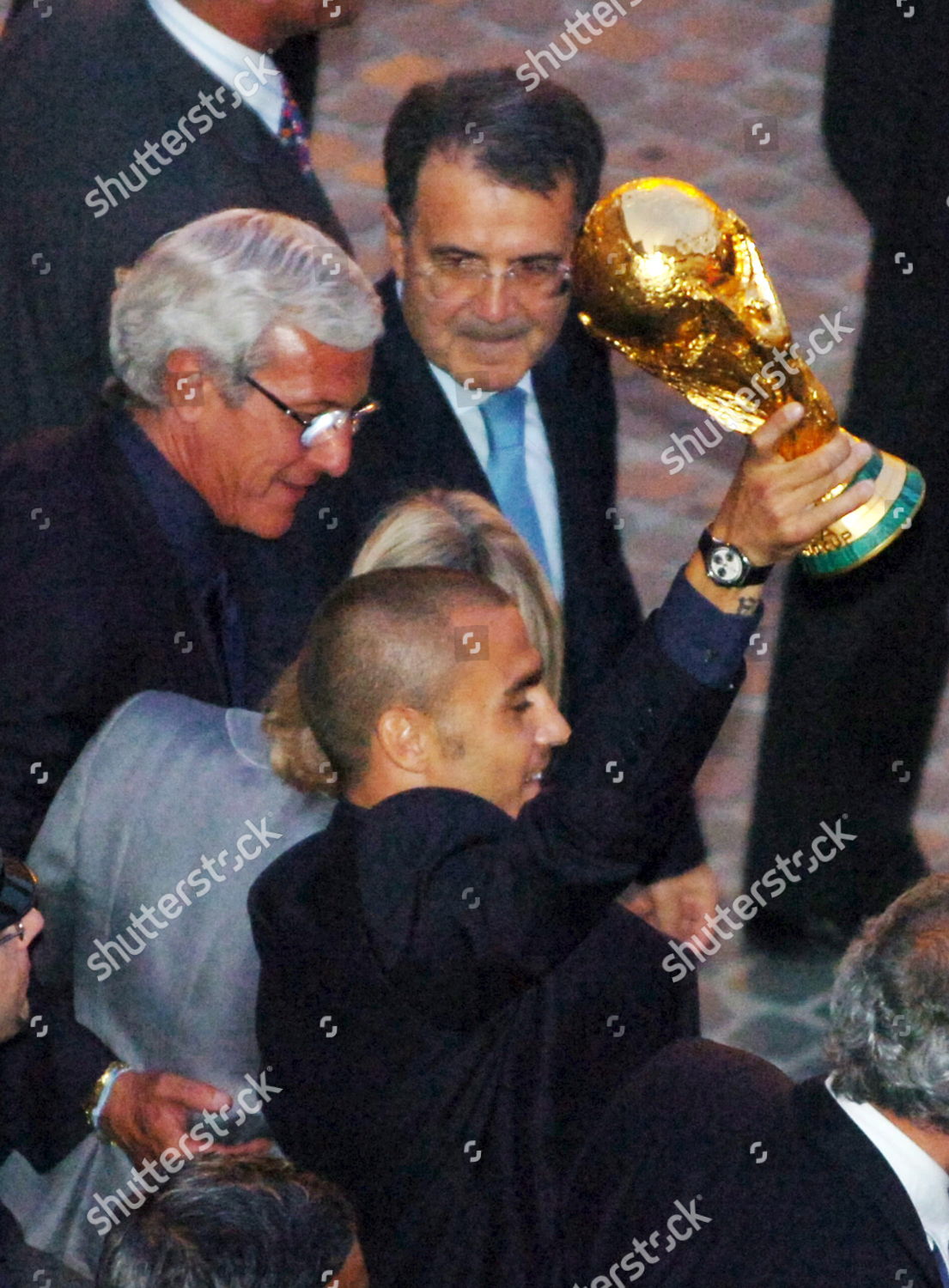 Italian Captain Fabio Cannavaro Front Raises Editorial Stock Photo