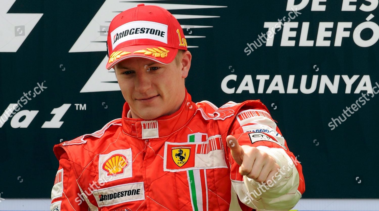 Finnish F1 Driver Kimi Raikkonen Ferrari Editorial Stock Photo Stock