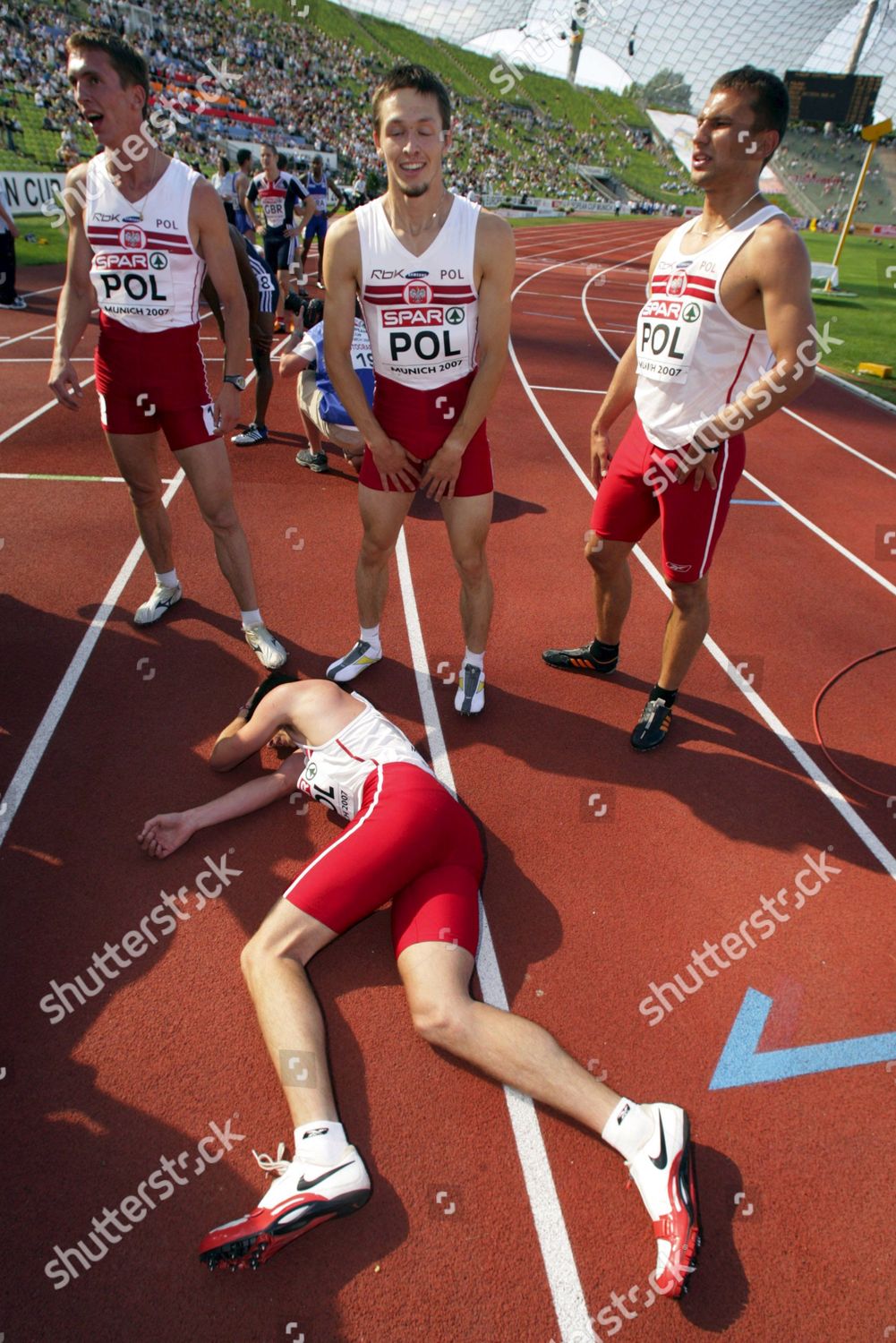 Lr Polish Athletes Kacper Kozlowski Daniel Editorial Stock Photo