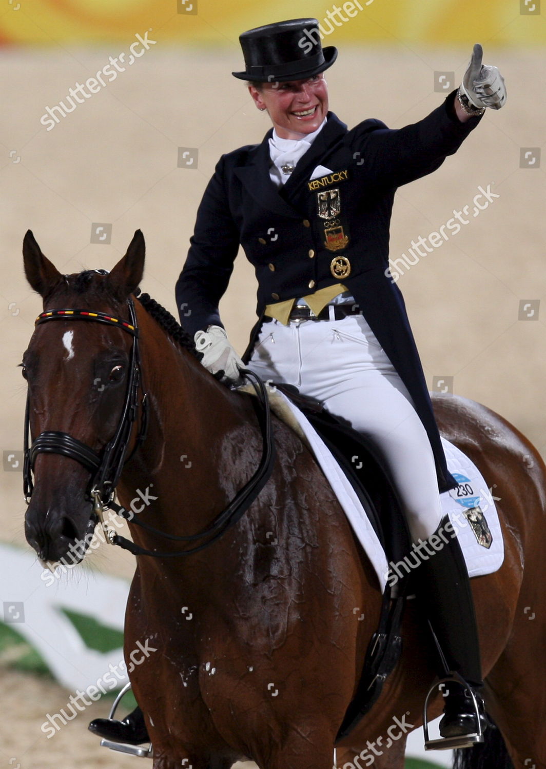 Dressage Rider Isabell Werth Germany Reacts Editorial Stock Photo