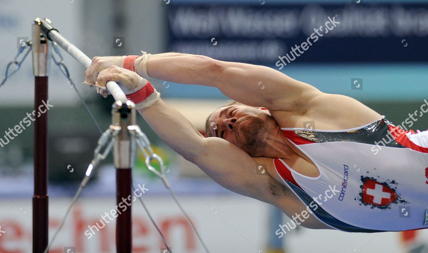 Swiss Gymnast Claudio Capelli Performs On Editorial Stock Photo Stock