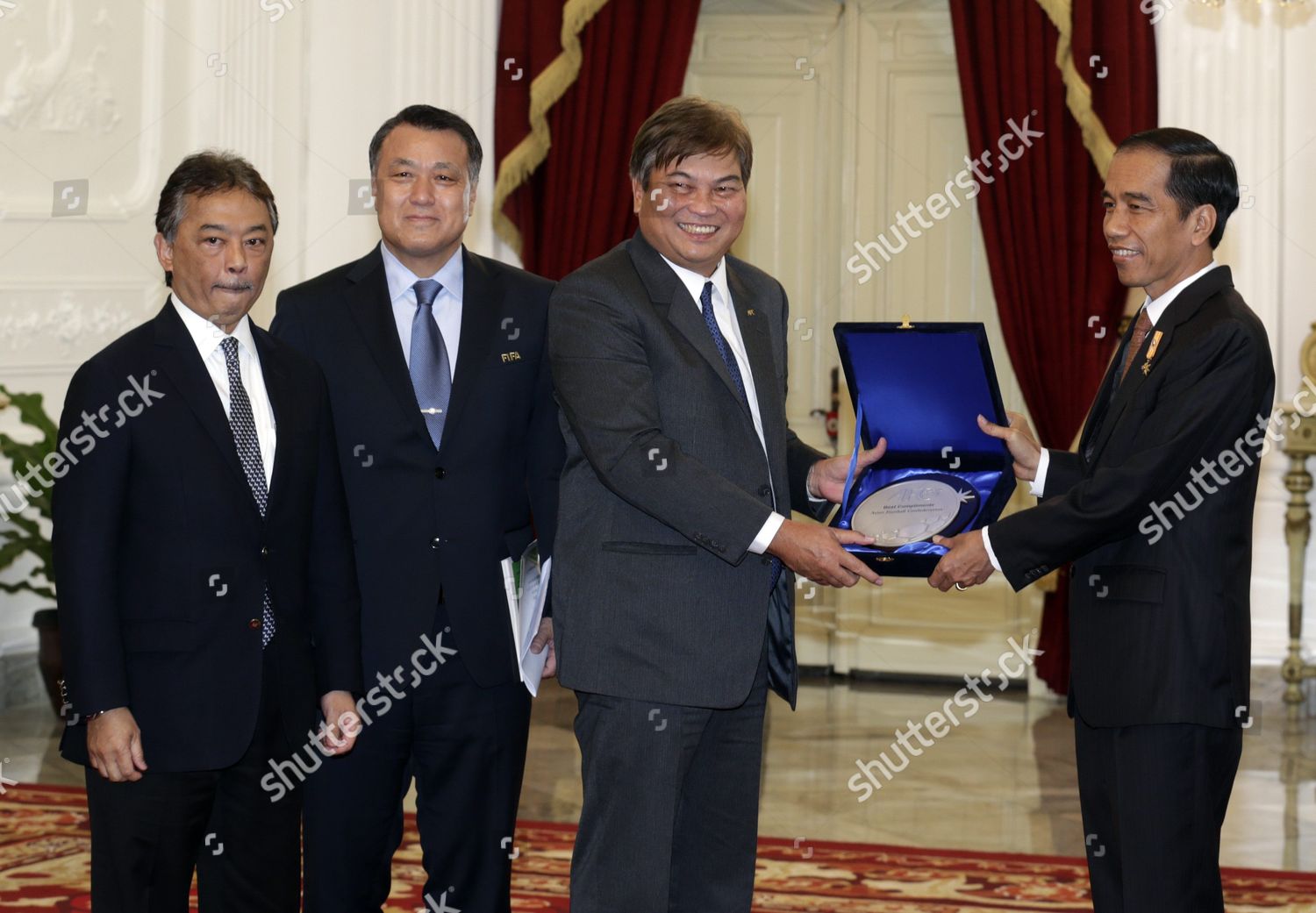 Indonesian President Joko Widodo R Receives Editorial Stock Photo