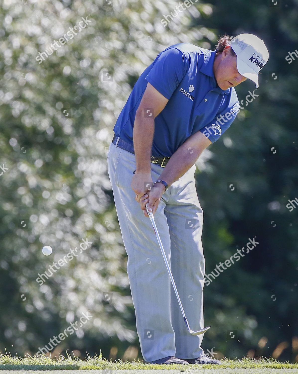 Phil Mickelson Us Chips Onto Ninth Editorial Stock Photo Stock Image