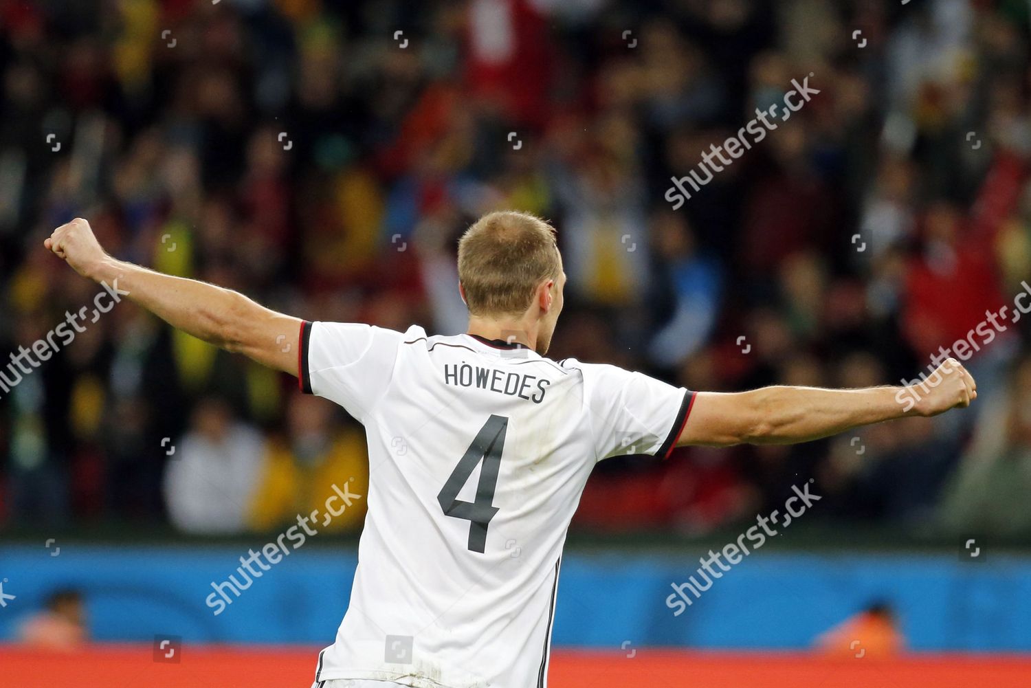 Germanys Benedikt Hoewedes Celebrates Goal Editorial Stock Photo