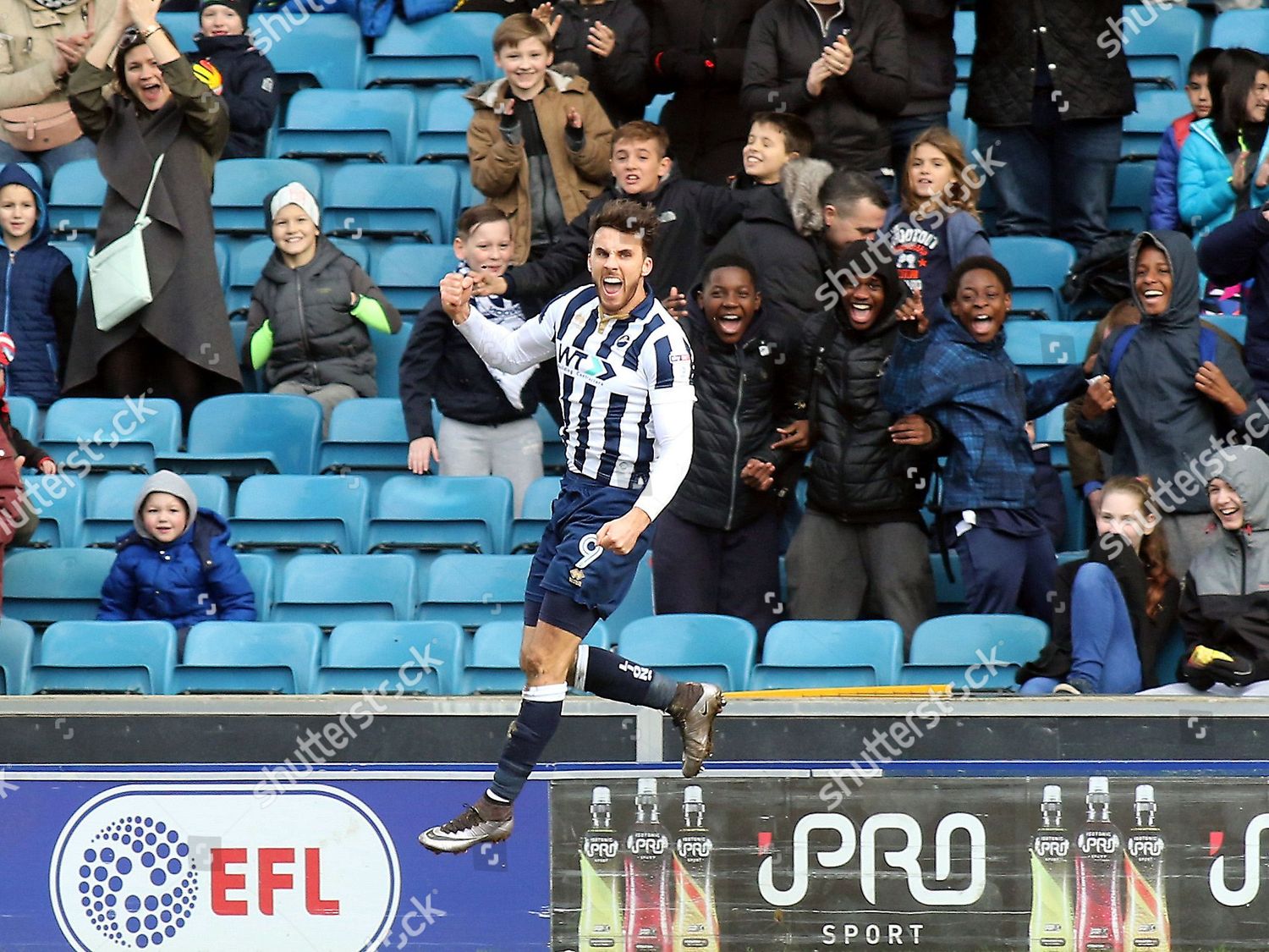 Lee Gregory Celebrates Scoring Millwalls Opening Editorial Stock Photo