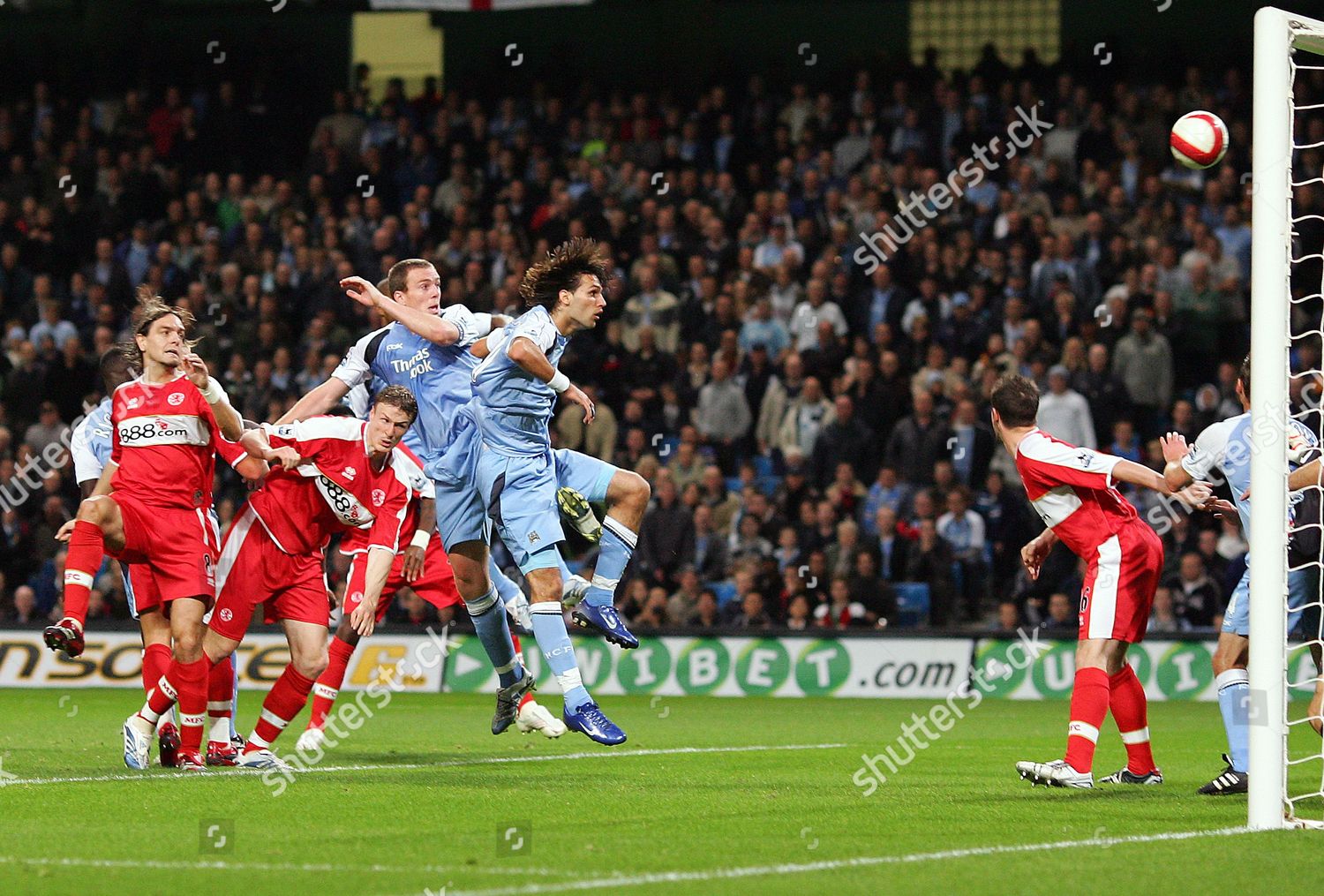 Richard Dunne Manchester City Scores Opening Editorial Stock Photo