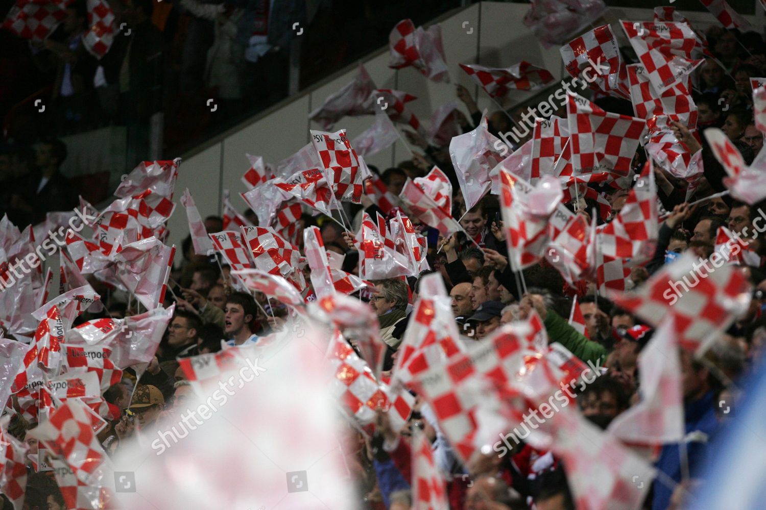 Psv Eindhoven Fans Wave Flags Before Editorial Stock Photo Stock