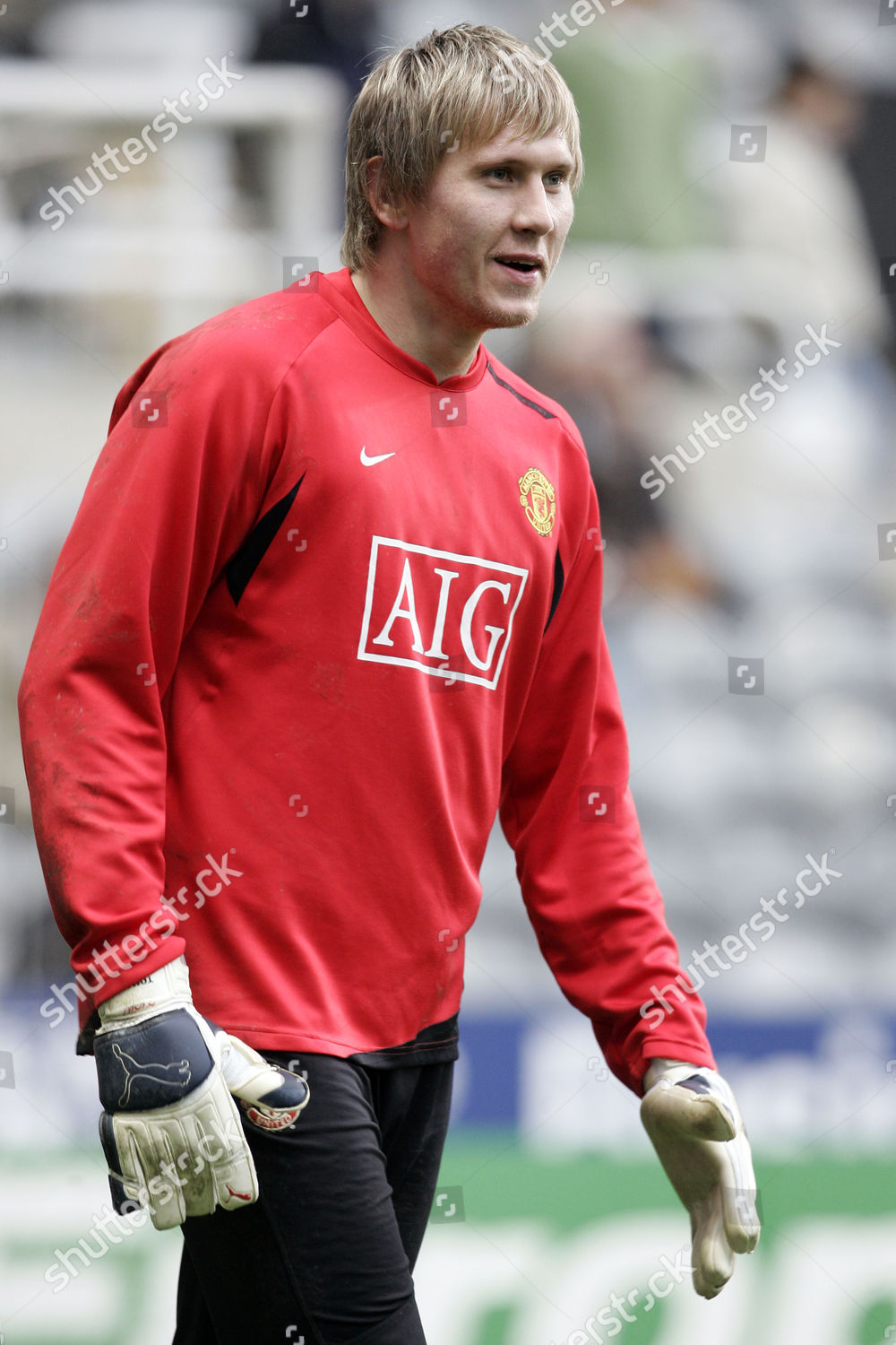 Goalkeeper Tomasz Kuszczak Manchester United Editorial Stock Photo