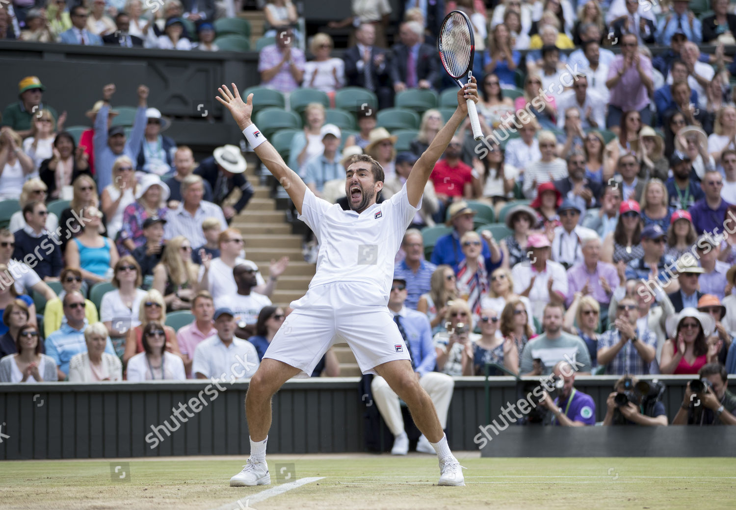 Marin Cilic Celebrates Winning Match Editorial Stock Photo Stock