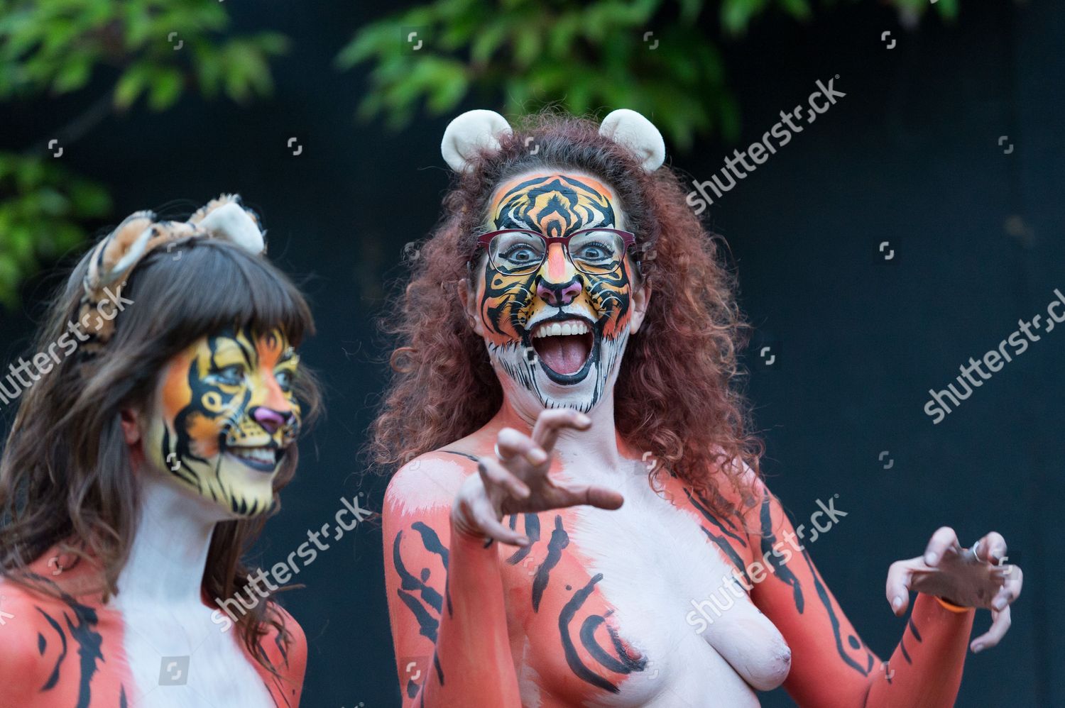 Group Naked Fundraisers Take Part Streak Editorial Stock Photo Stock