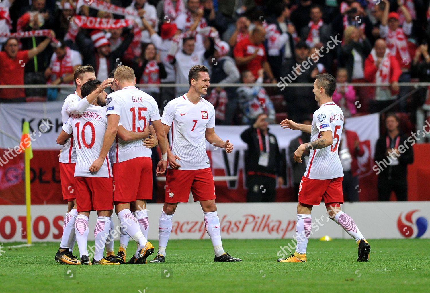 Arkadiusz Milik Maciej Makuszewski Robert Lewandowski Editorial Stock