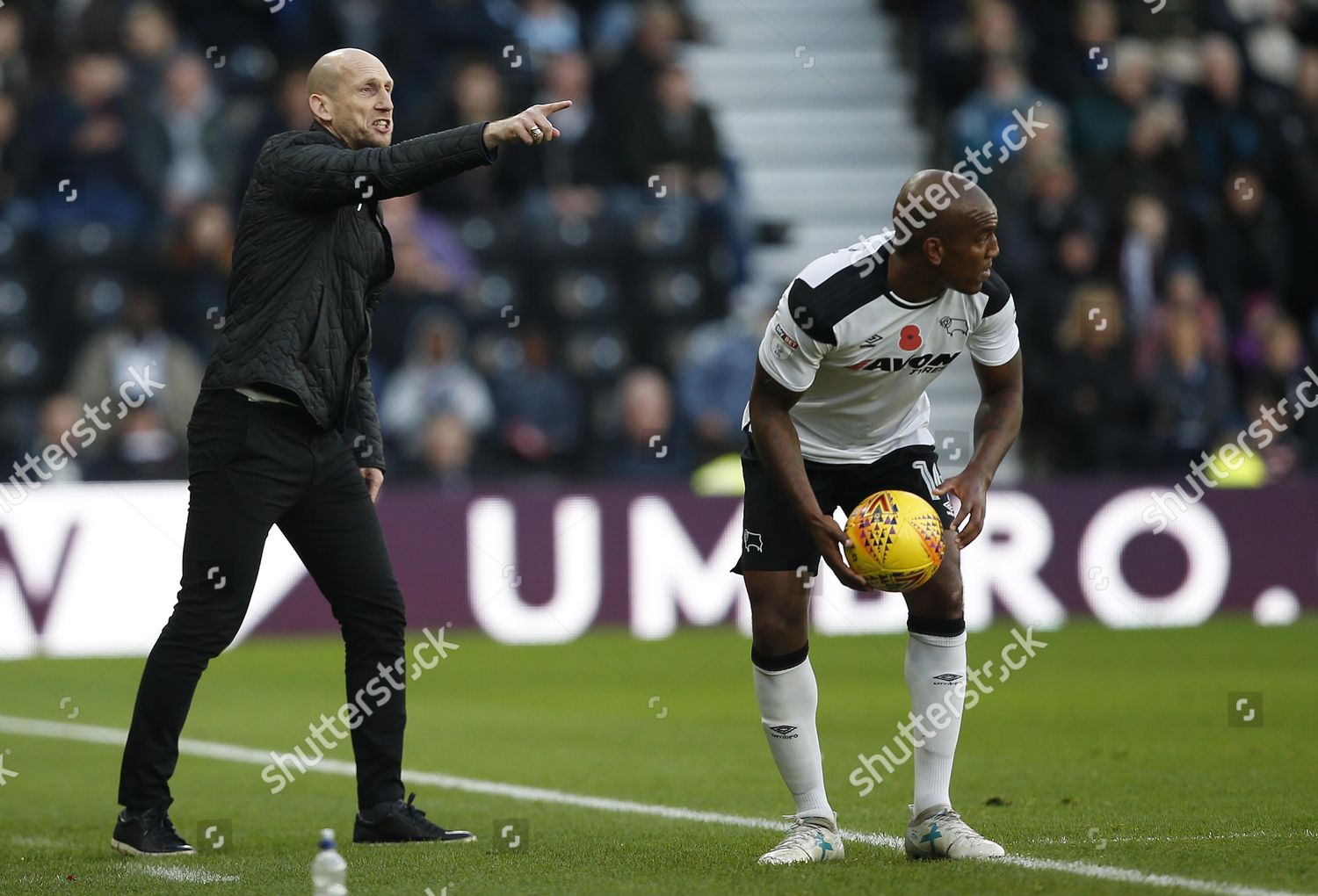 Reading Manager Jaap Stam On Touchline Editorial Stock Photo Stock