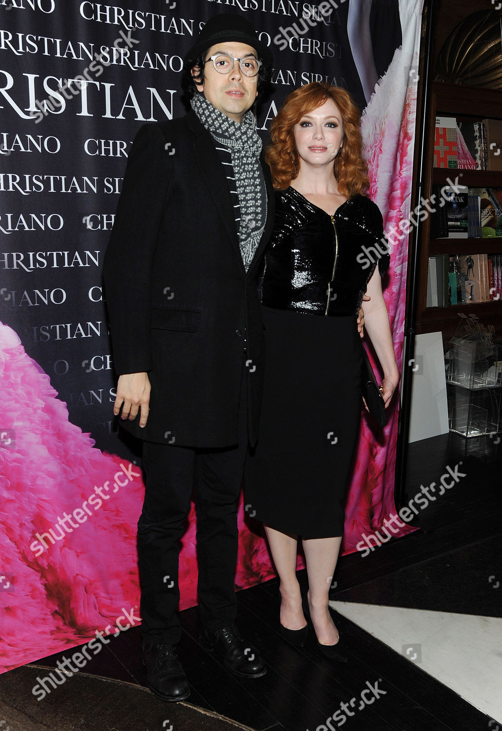 Christina Hendricks Husband Geoffrey Arend Editorial Stock Photo