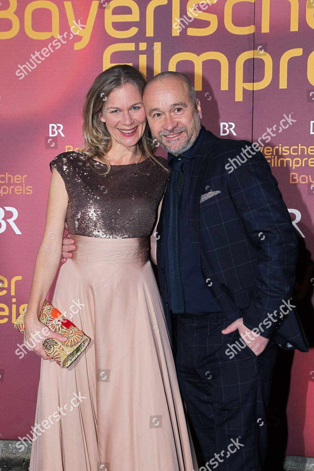 Thomas Darchinger Mit Ehefrau Katharina Schwarz Editorial Stock Photo