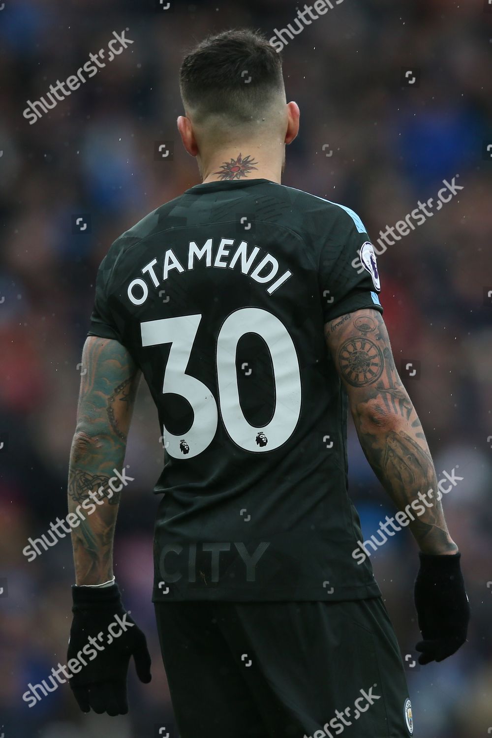 Nicolas Otamendi Manchester City His Tattoos Editorial Stock Photo