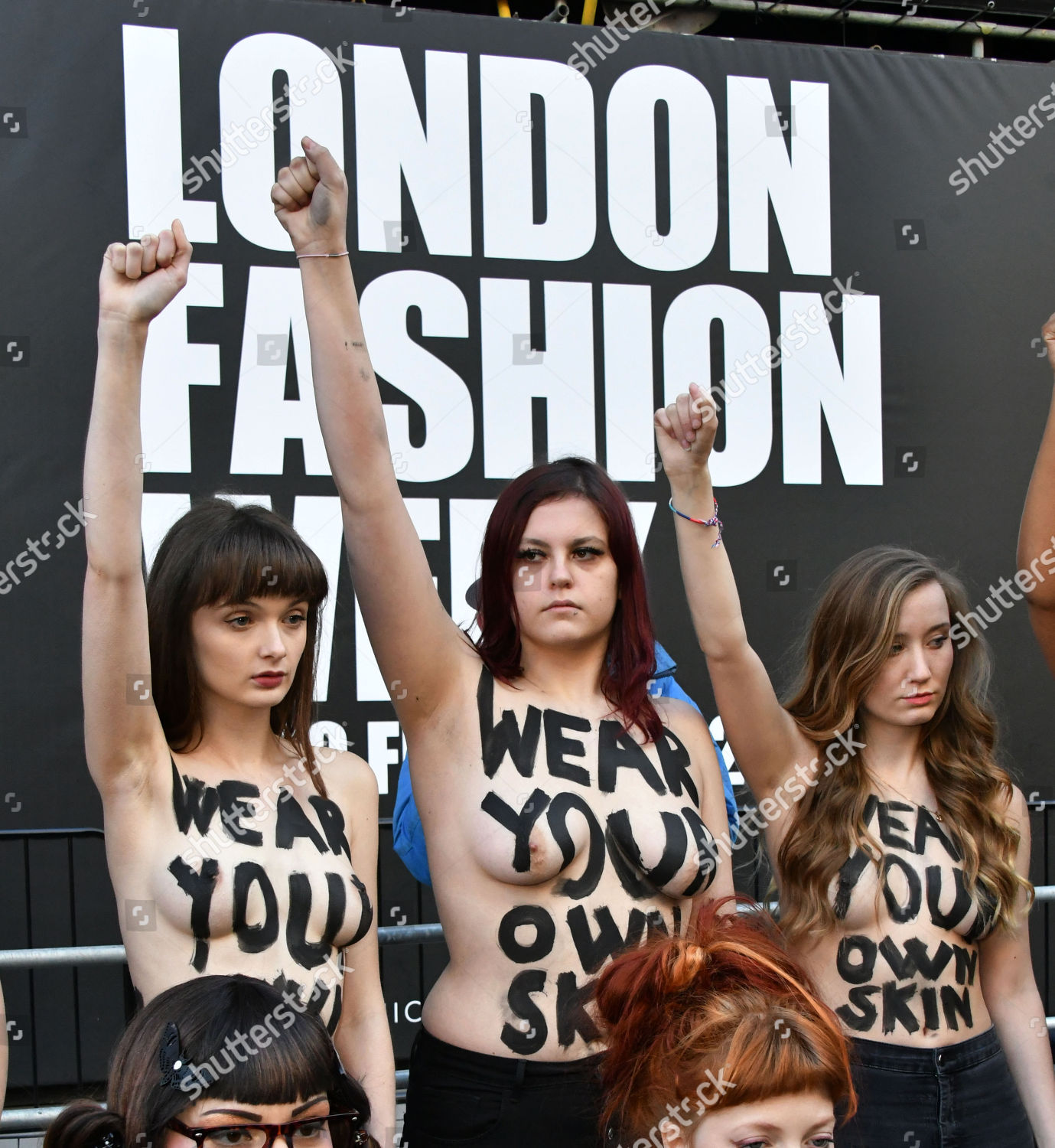 Peta Flash Mob Activists London Fashion Editorial Stock Photo Stock Image Shutterstock