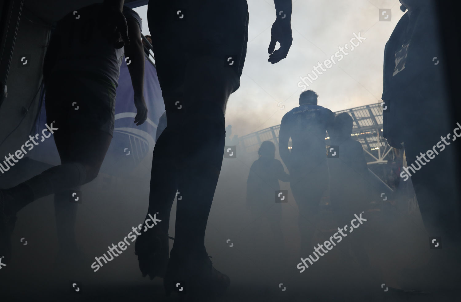 Leinster Vs Saracens Players Make Their Editorial Stock Photo Stock