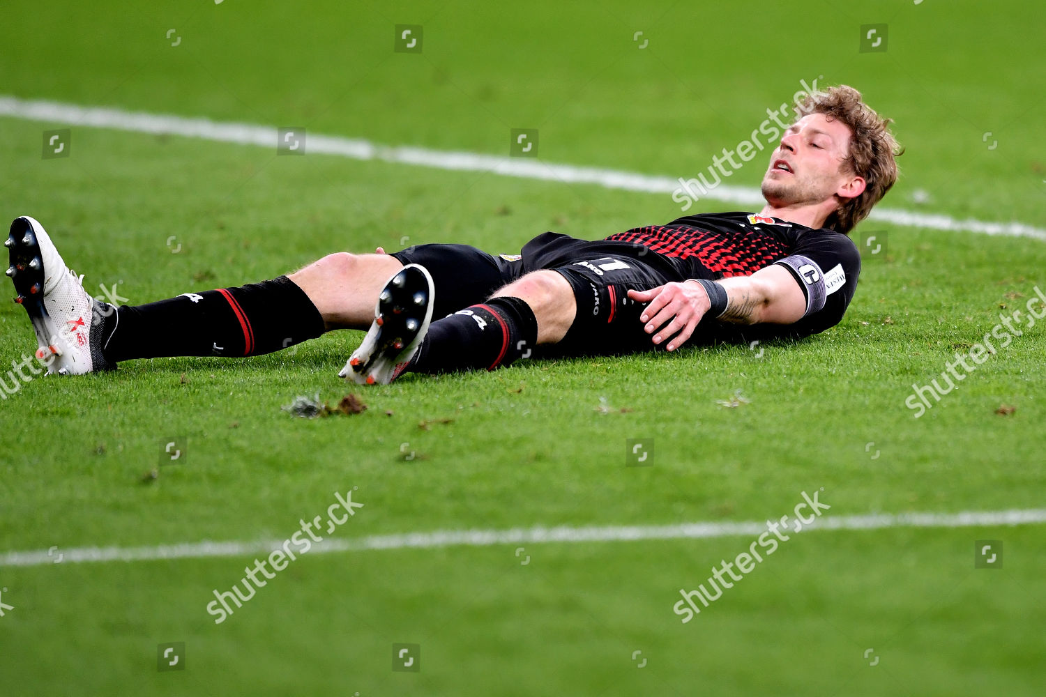 Leverkusens Stefan Kiessling Reacts After German Editorial Stock Photo