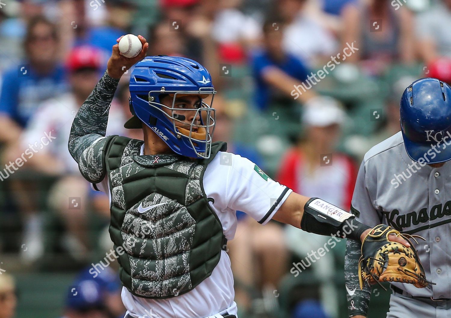 Texas Rangers Catcher Robinson Chirinos 61 Editorial Stock Photo