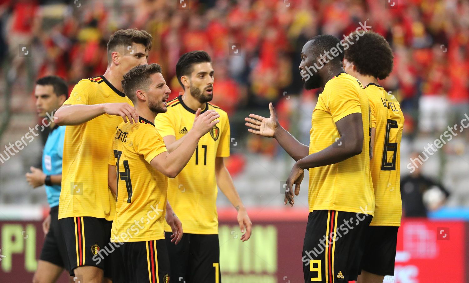 Dries Mertens Romelu Lukaku Celebrate After Editorial Stock Photo