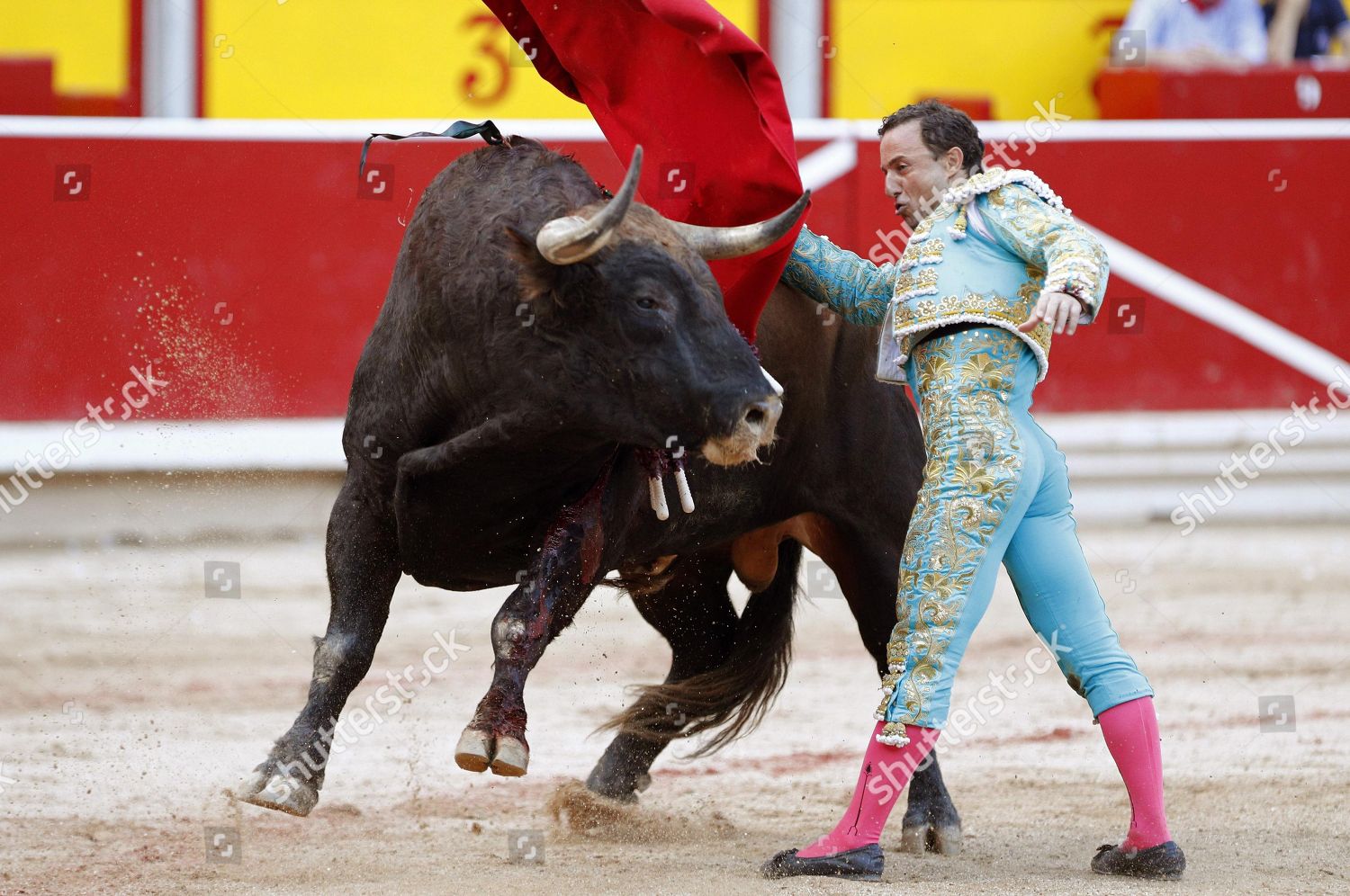 Bullfighter Rafaelillo Action During Bull Fair Editorial Stock Photo