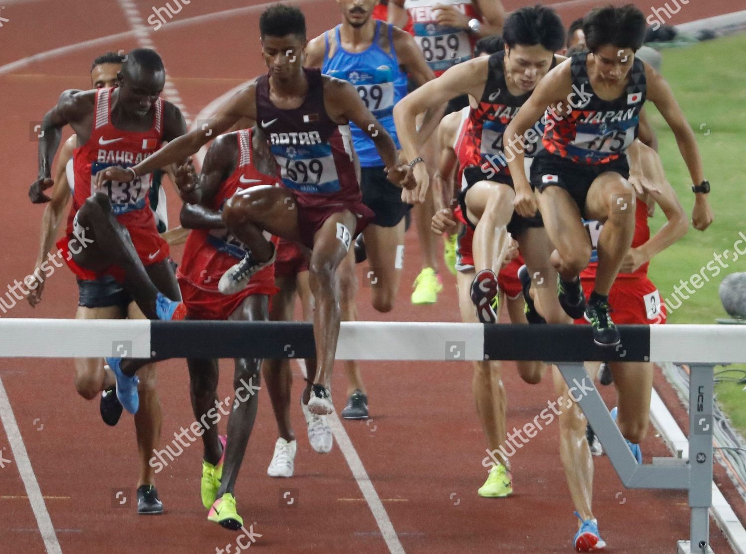 Athletes Compete Mens 3000m Steeplechase Final Editorial Stock Photo