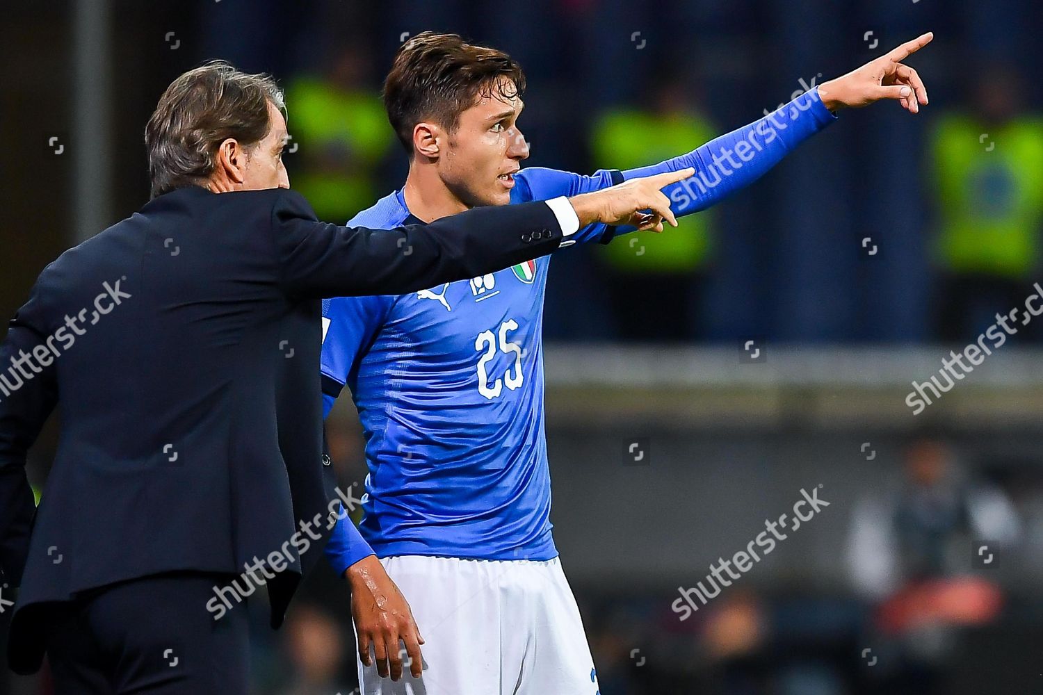 Italys Head Coach Roberto Mancini Talks Editorial Stock Photo Stock