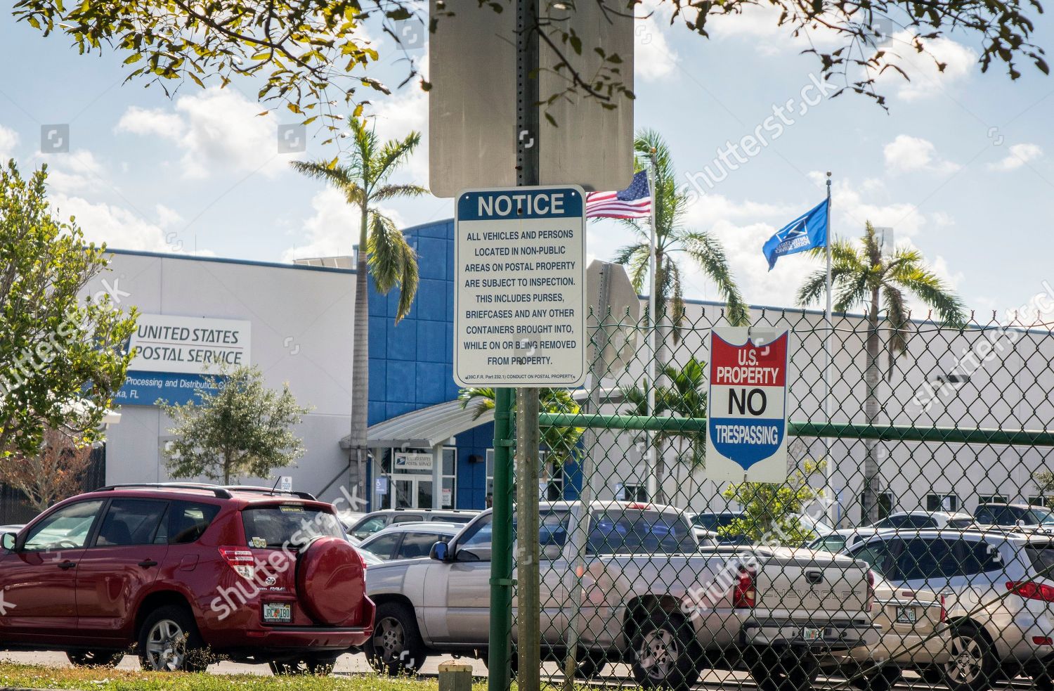 View Usps Mail Distribution Center Opalocka Editorial Stock Photo