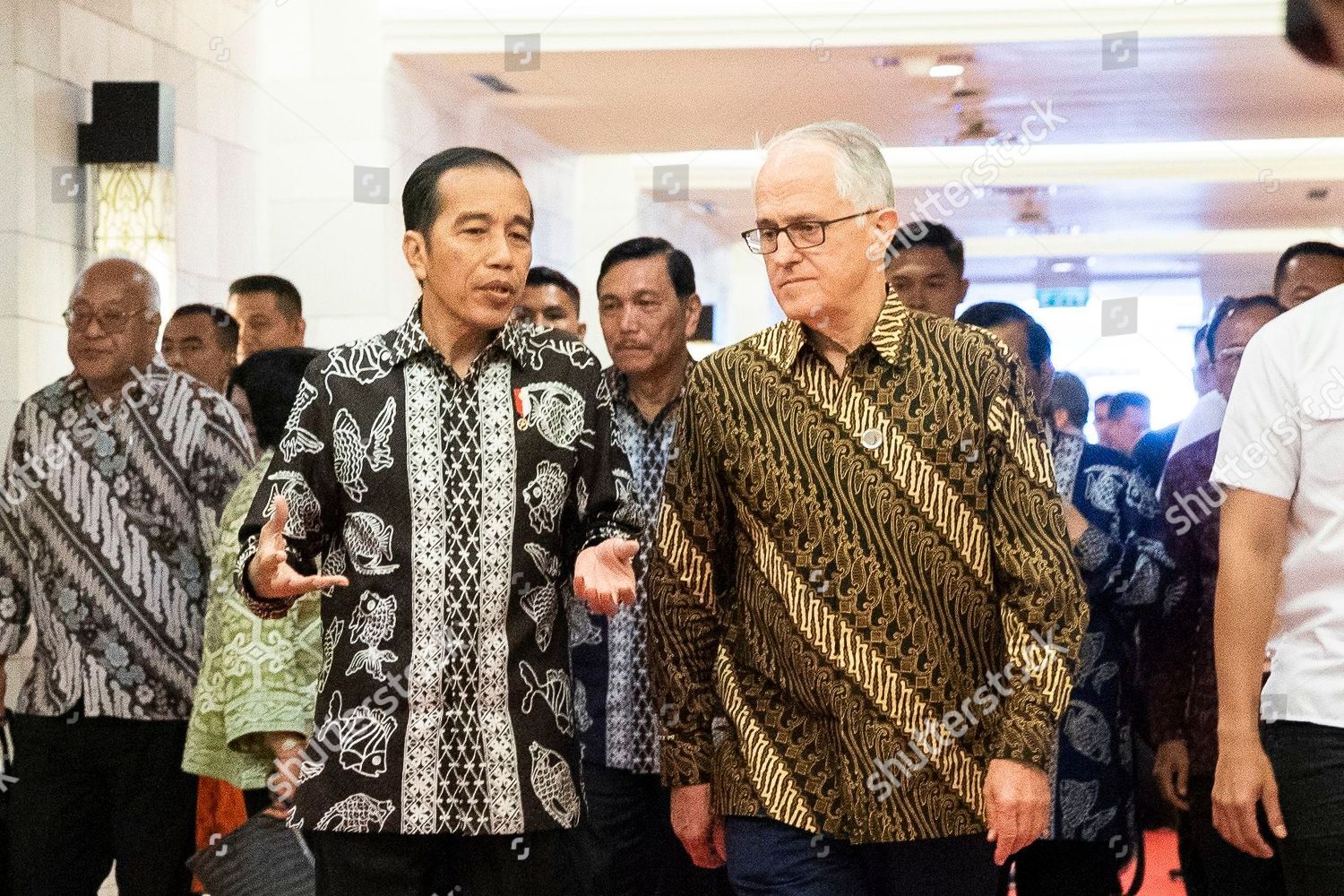 Indonesia President Joko Widodo L Walks Editorial Stock Photo Stock