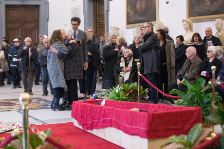 The body of Bernardo Bertolucci lying in repose, Rome, Italy - 27 Nov 2018