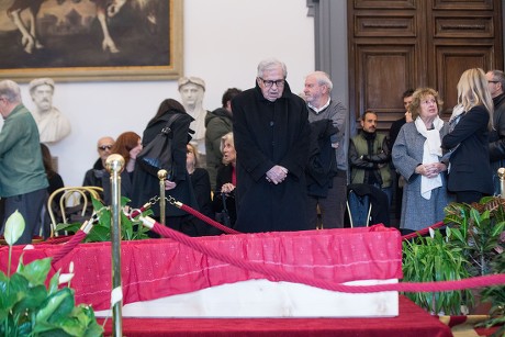 The body of Bernardo Bertolucci lying in repose, Rome, Italy - 27 Nov 2018