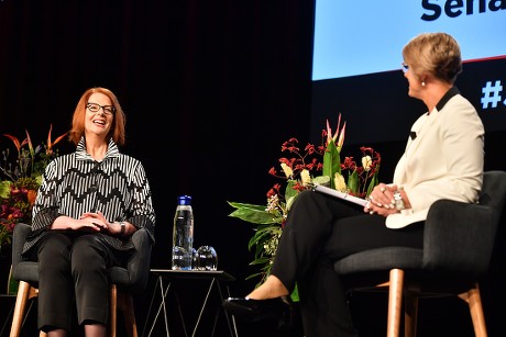 Julia Gillard in conversation at Pyrmont Theatre ICC in Sydney, Australia - 28 Nov 2018