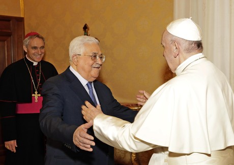 Pope Francis receives President of the Palestinian National Authority Mahmoud Abbas, Vatican City, Vatican City State (Holy See) - 03 Dec 2018