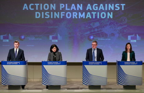 Action Plan to counter disinformation and progress achieved so far press conference, Brussels, Belgium - 05 Dec 2018