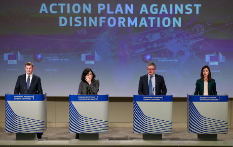 Action Plan to counter disinformation and progress achieved so far press conference, Brussels, Belgium - 05 Dec 2018