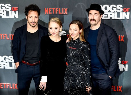 Fahri Yardim, Anna Maria Muehe, Katharina Schuettler and Felix Kramer pose at the world premiere of 'Dogs of Berlin' in Berlin, Germany, 06 December 2018. The first season of the television series is released on Netflix from 07 December on.