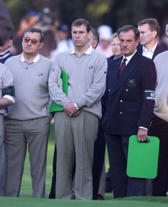 Golf Ryder Cup 1999 - First Day - Picture Shows : Prince Andrew Watches At The First Tee With Lord Maclaurin Of Knebworth (right).