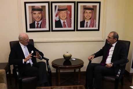 Outgoing United Nations envoy for Syria Staffan De Mistura visits Jordan, Amman - 10 Dec 2018
