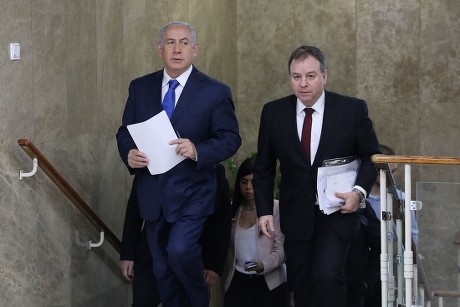 Israeli Prime Minister Benjamin Netanyahu's weekly cabinet meeting in Jerusalem, - - 16 Dec 2018