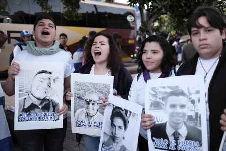 Nicaraguans in Costa Rica mobilize to protest against Ortega's Government, San Jose - 16 Dec 2018